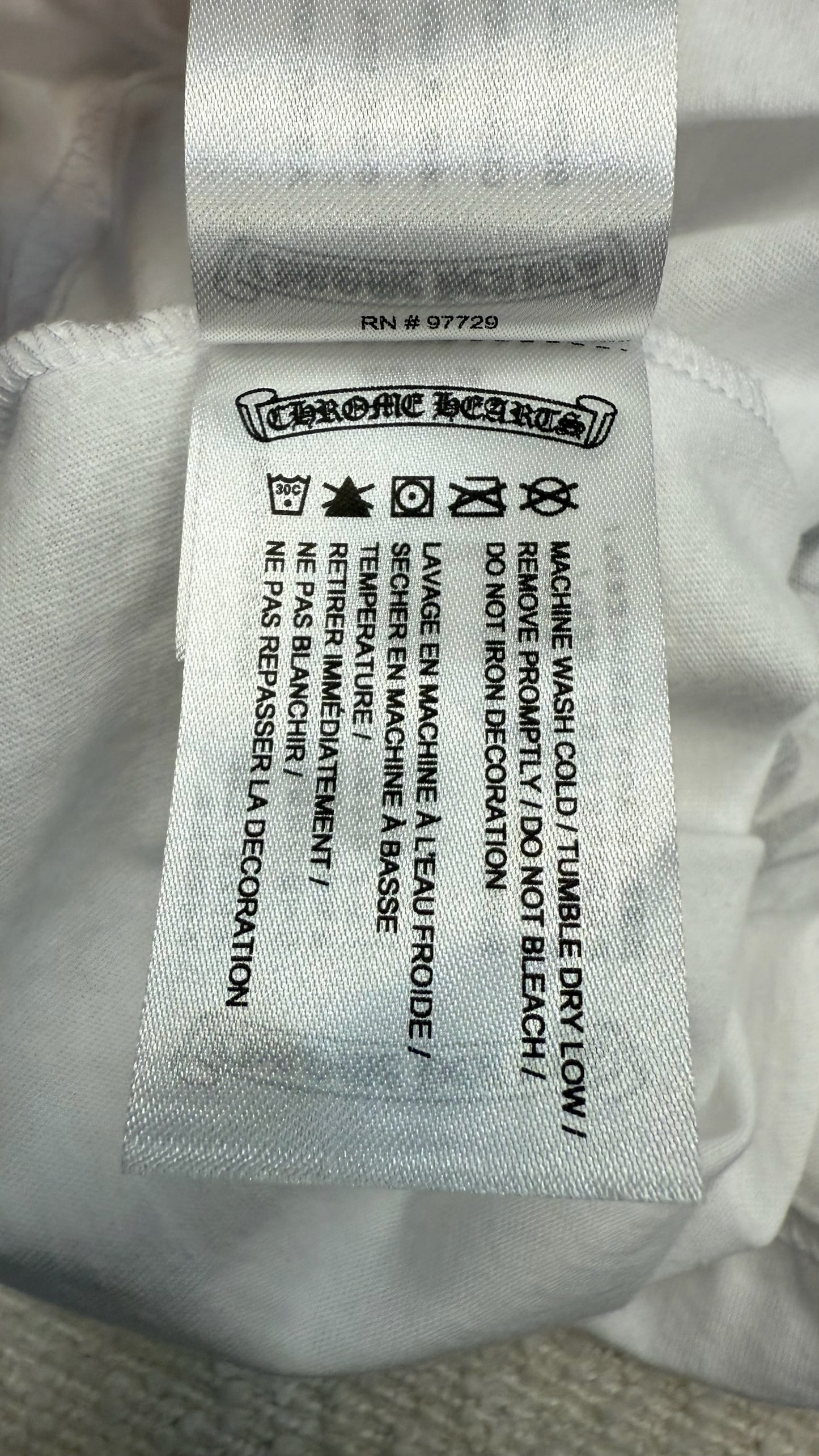 Chrome Hearts Las Vegas Horseshoe White T-Shirt