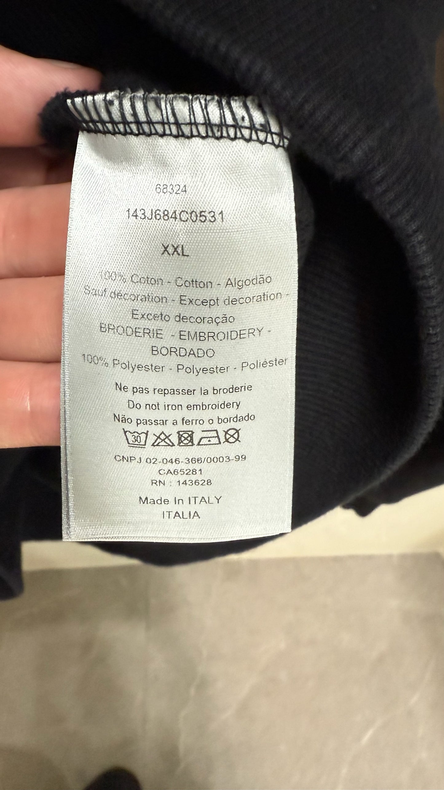 Marni Black Wool & Cashmere Logo Sweater