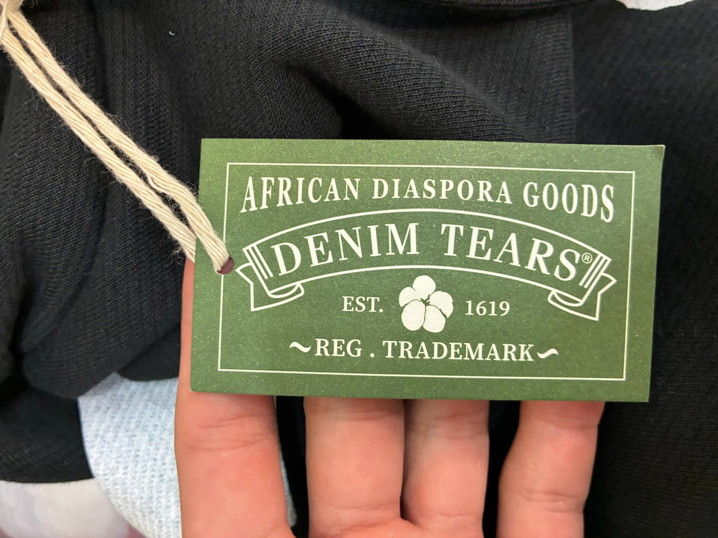 Denim Tears The Cotton Wreath Hoodie Black