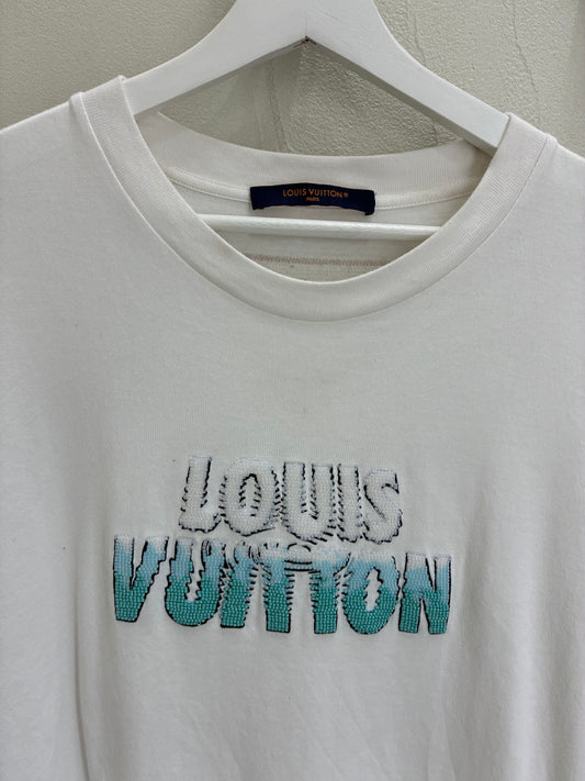 Louis Vuitton Embroidered Beads cotton T-Shirt