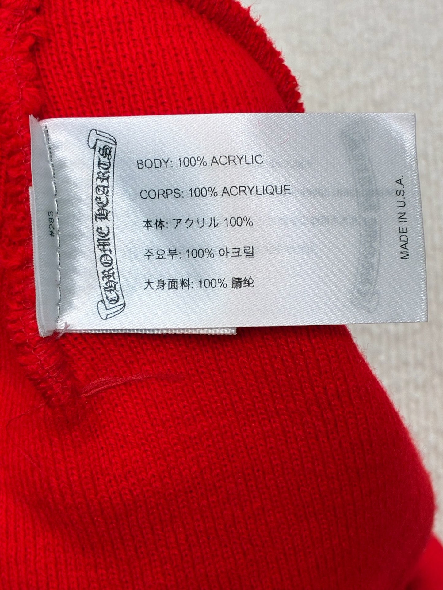 Chrome Hearts Red Beanie