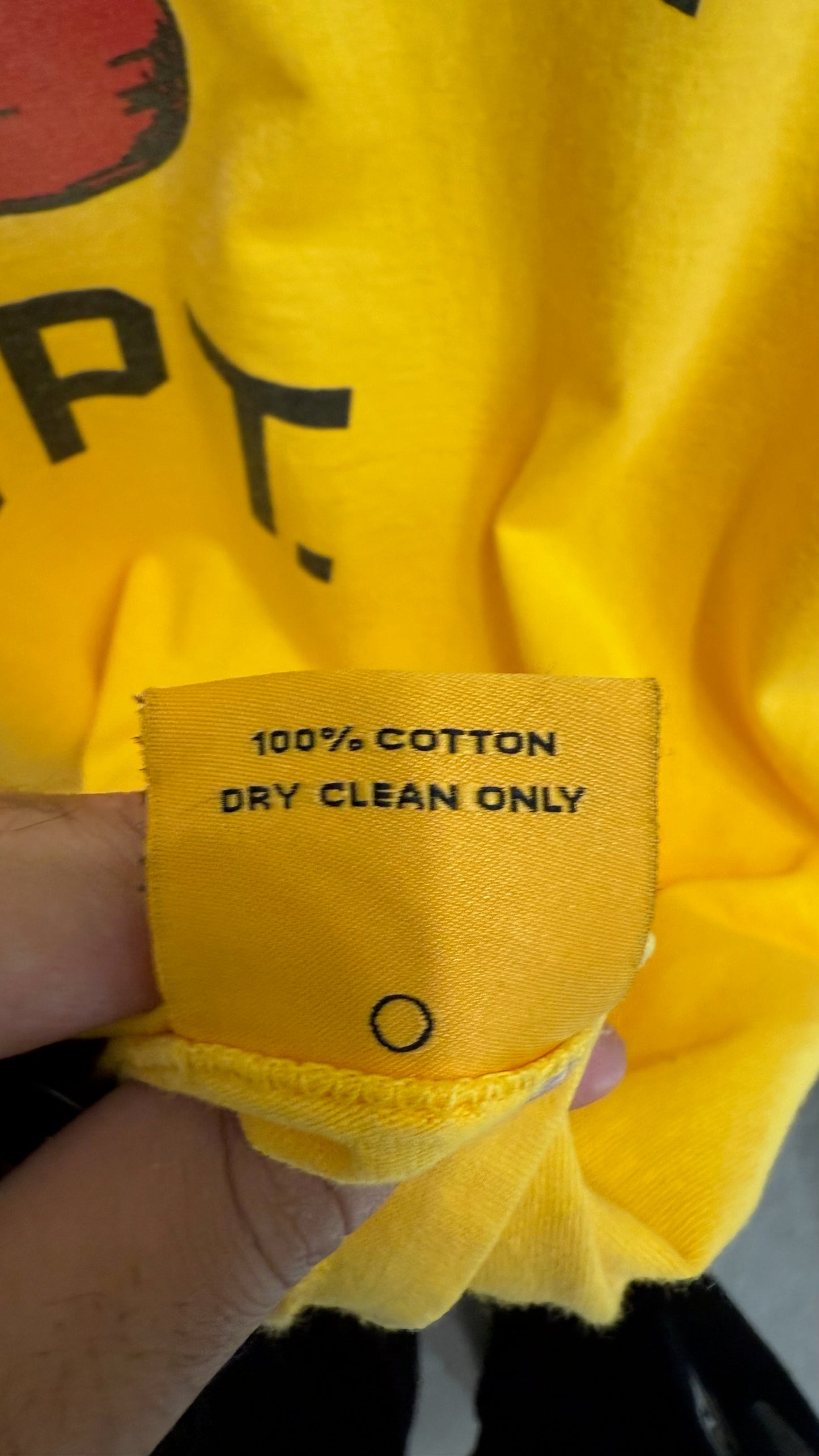 Gallery Dept Boxing Yellow Short Sleeve Shirt