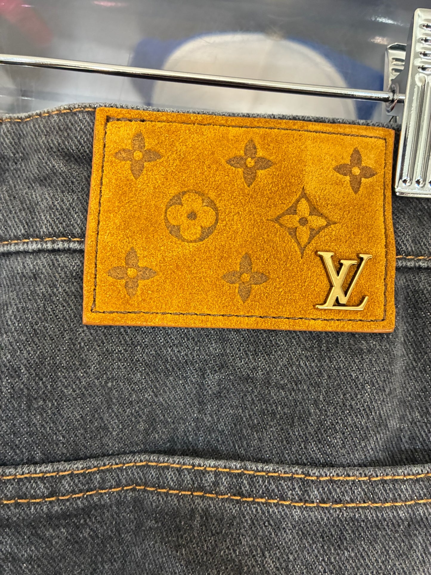 Louis Vuitton Monogram Flower Denim Pants
