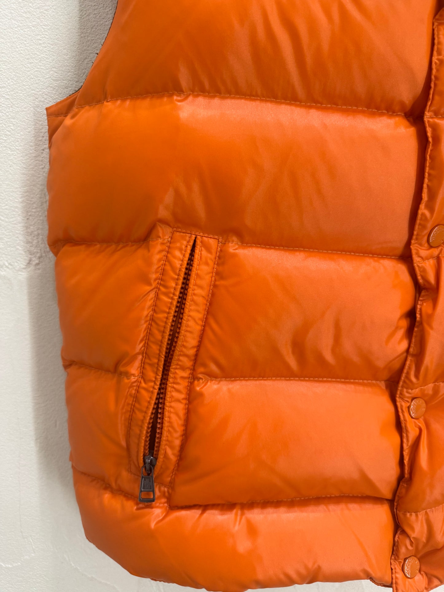 Moncler Tibb Down Vest Orange