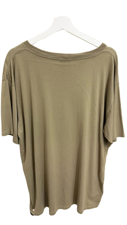 Celine Hedi Slimane Logo Khaki T Shirt