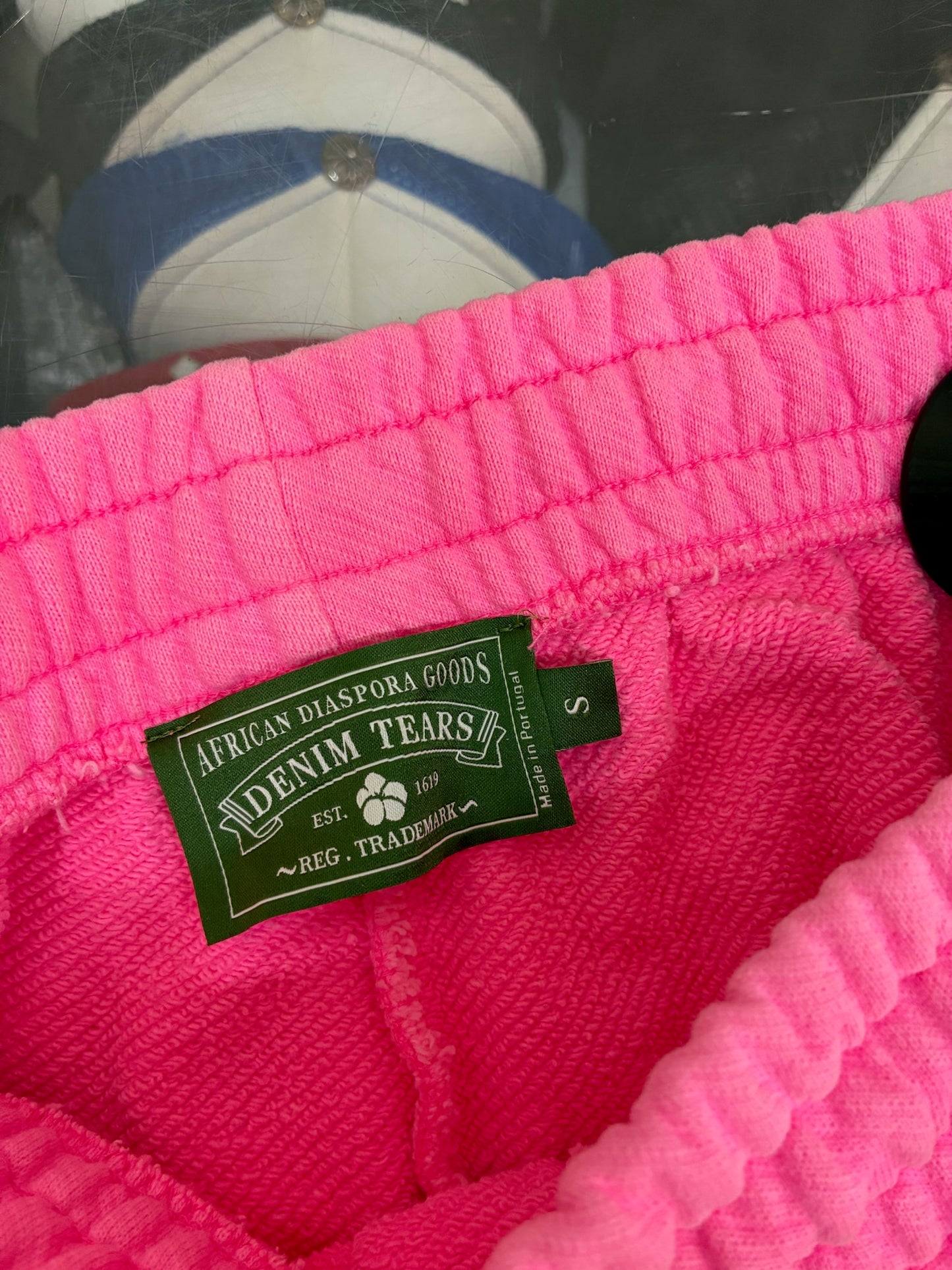 Denim Tears Pink Mono Cotton Shorts