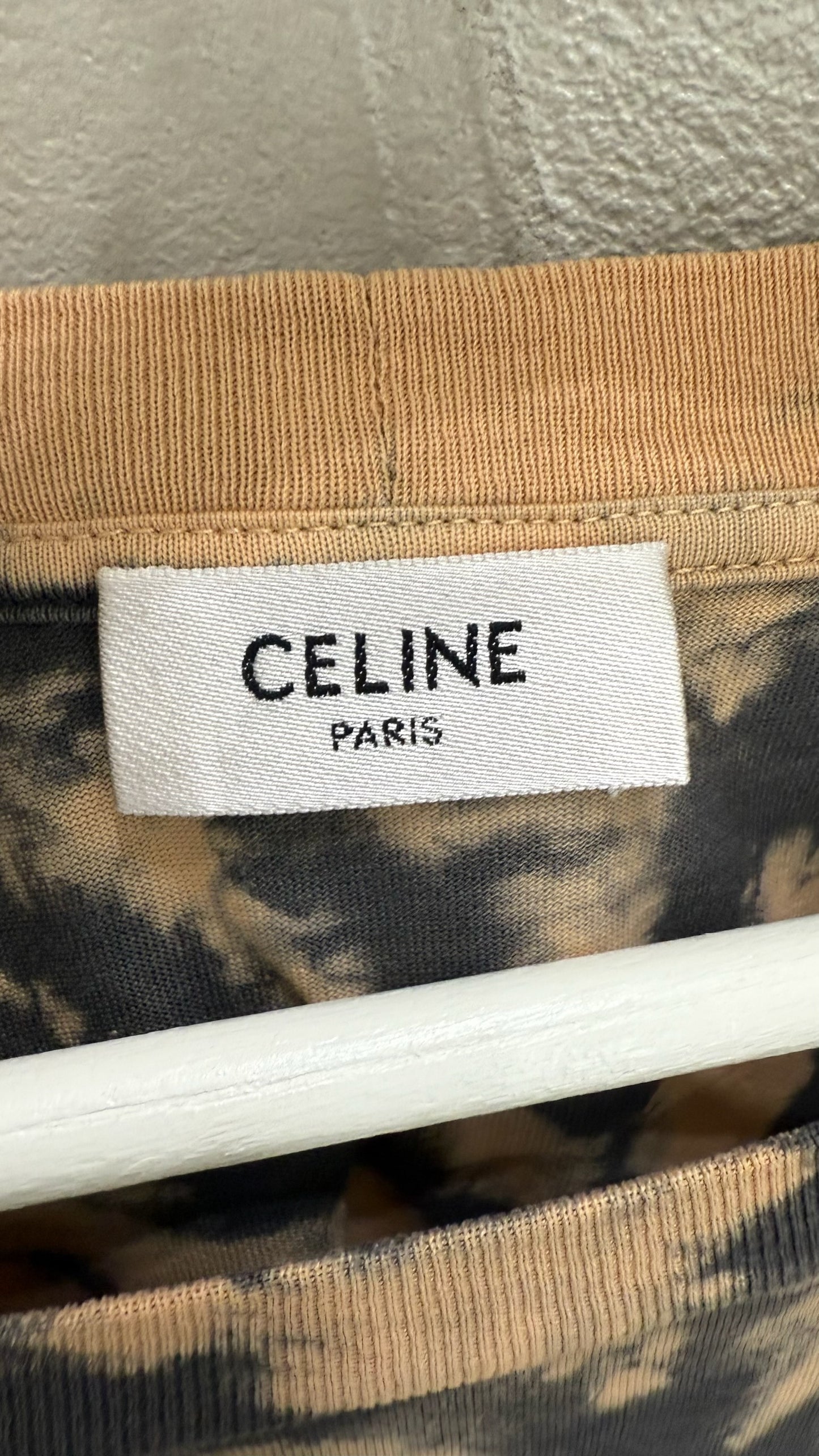 Celine Loose Logo Tie Dye T Shirt