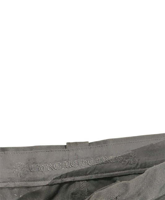 Chrome Hearts Leopard & Black Cross Patch Jeans