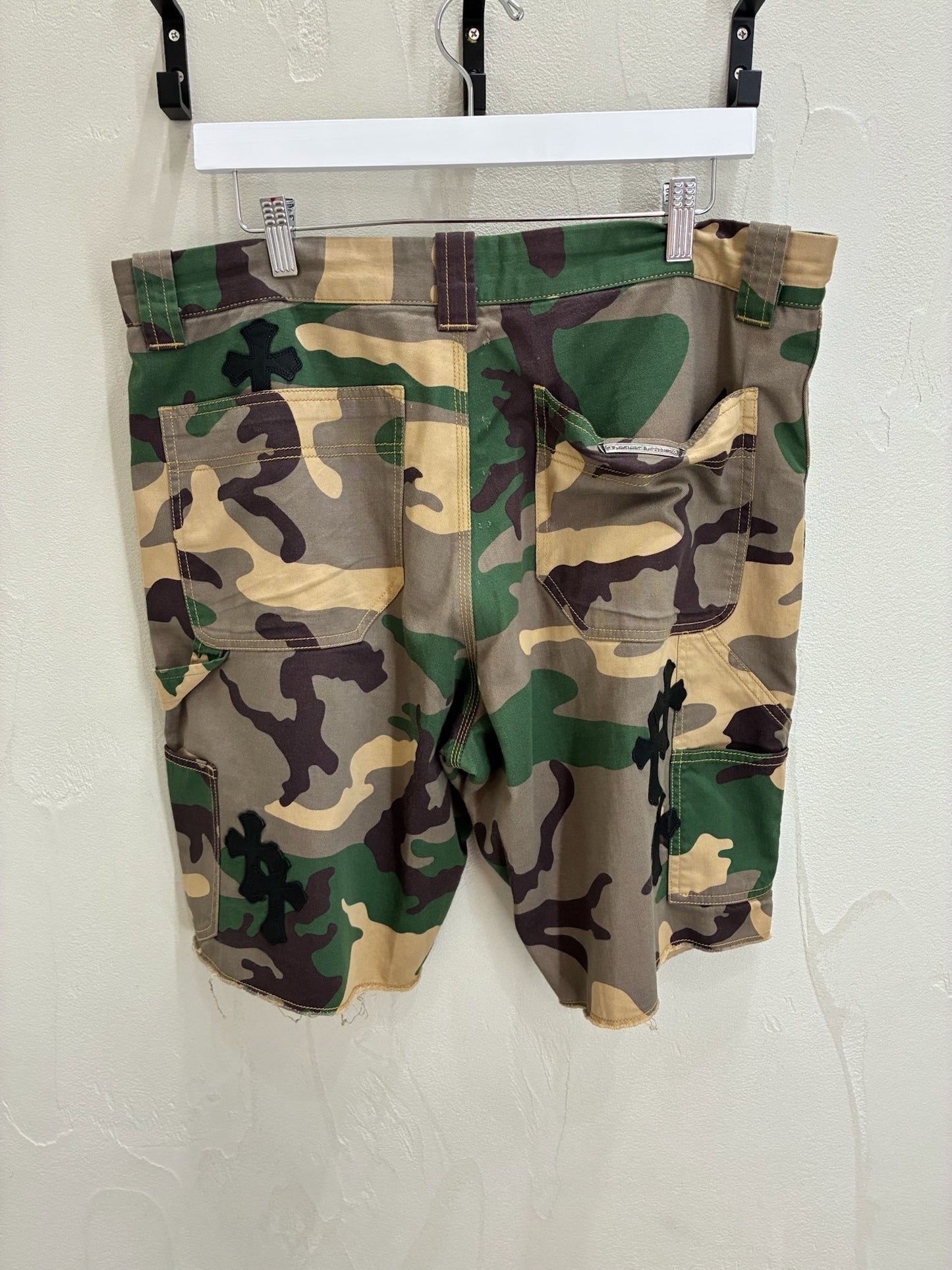 Chrome Hearts Matty Boy Sex Record Green Camo Shorts
