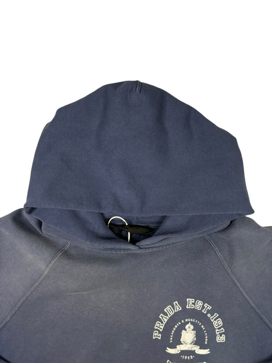 Prada Printed Cotton Fleece Hoodie