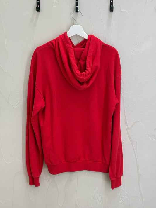 Celine Red Logo Hoodie