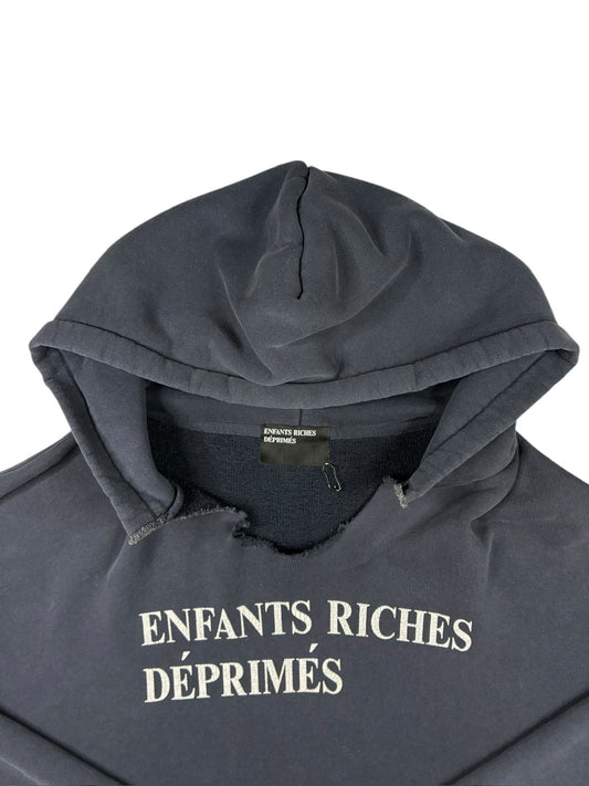 Enfants Riches Deprimes Logo Hoodie Navy Blue