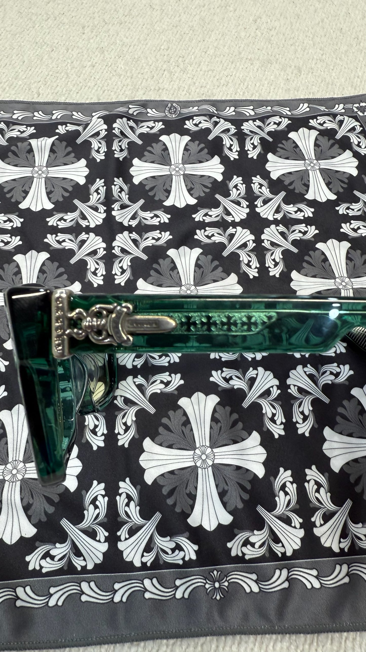 Chrome Hearts Box-Officer Glasses Green
