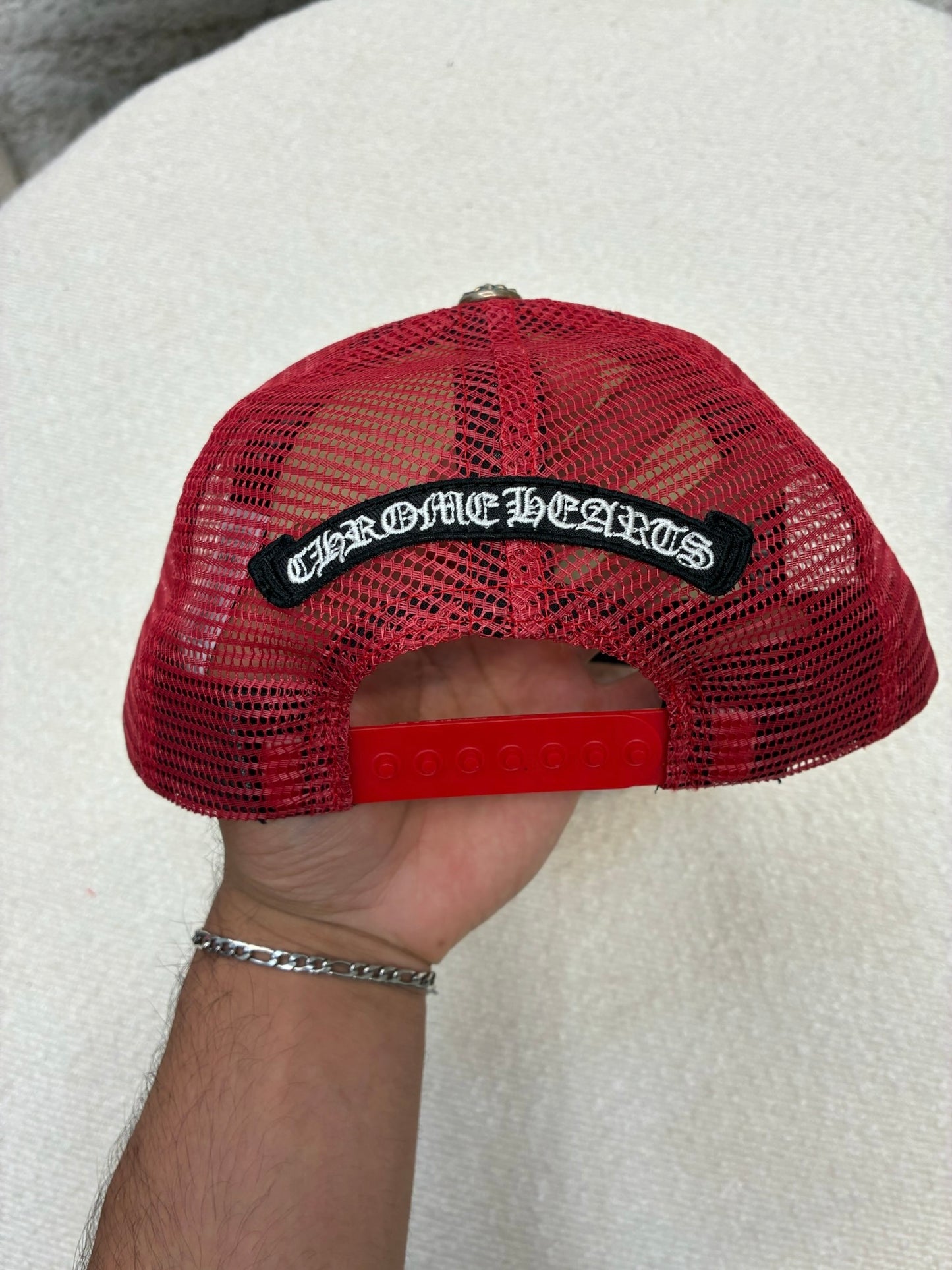 Chrome Hearts Multicolor Cross Hat Red