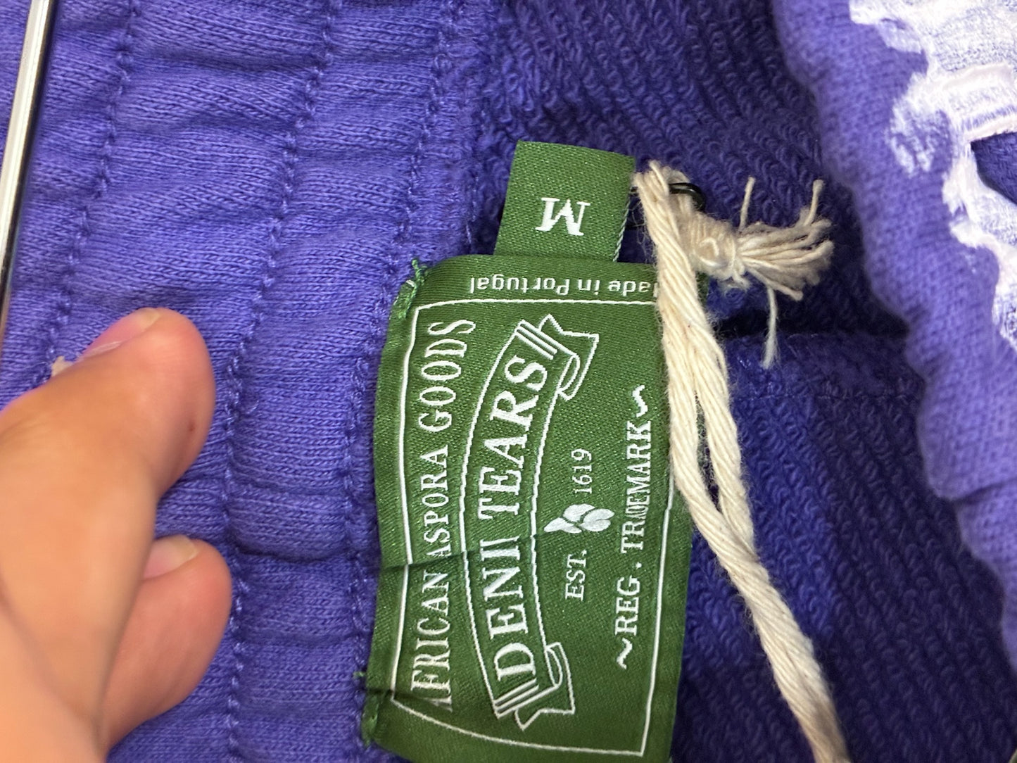 Denim Tears The Cotton Wreath Big Sweatpants Purple