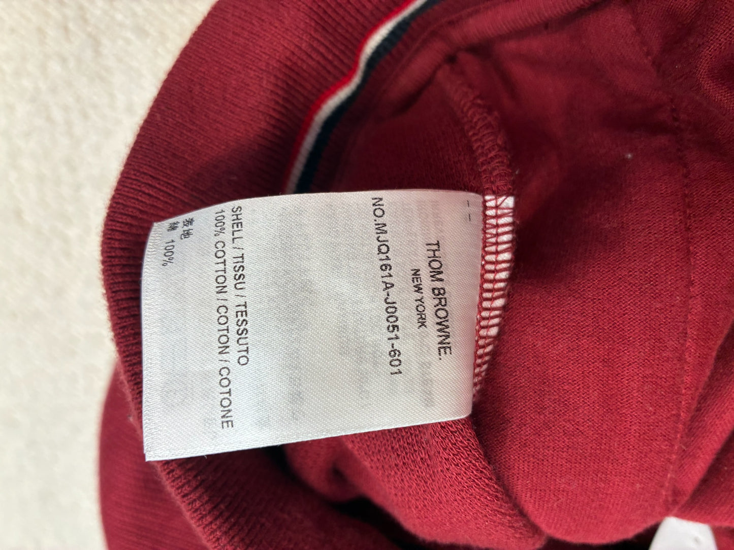 Thom Browne Classic 4-Bar Sweat Shorts Burgundy