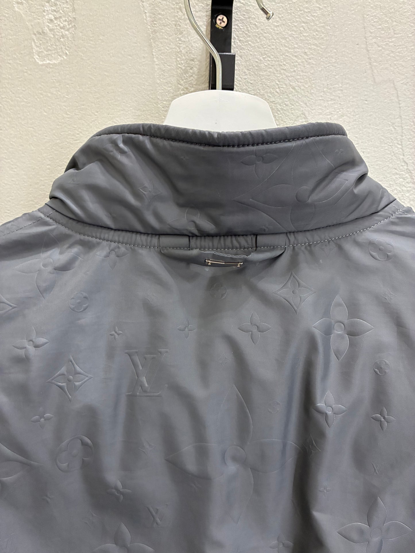 Louis Vuitton Reversible Monogram Down Blouson Jacket Gray