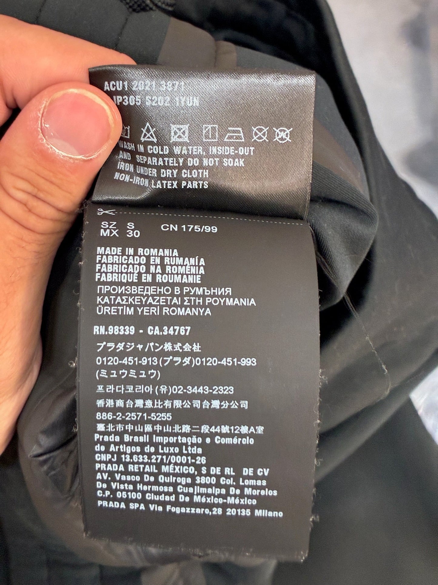 Prada Nylon Joggers