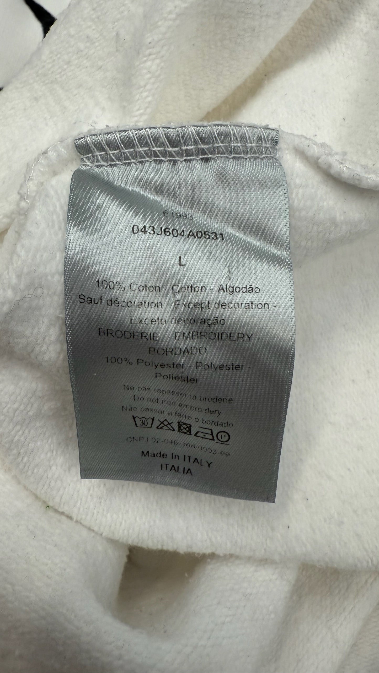 Dior Safety Pin Logo Sweatshirt