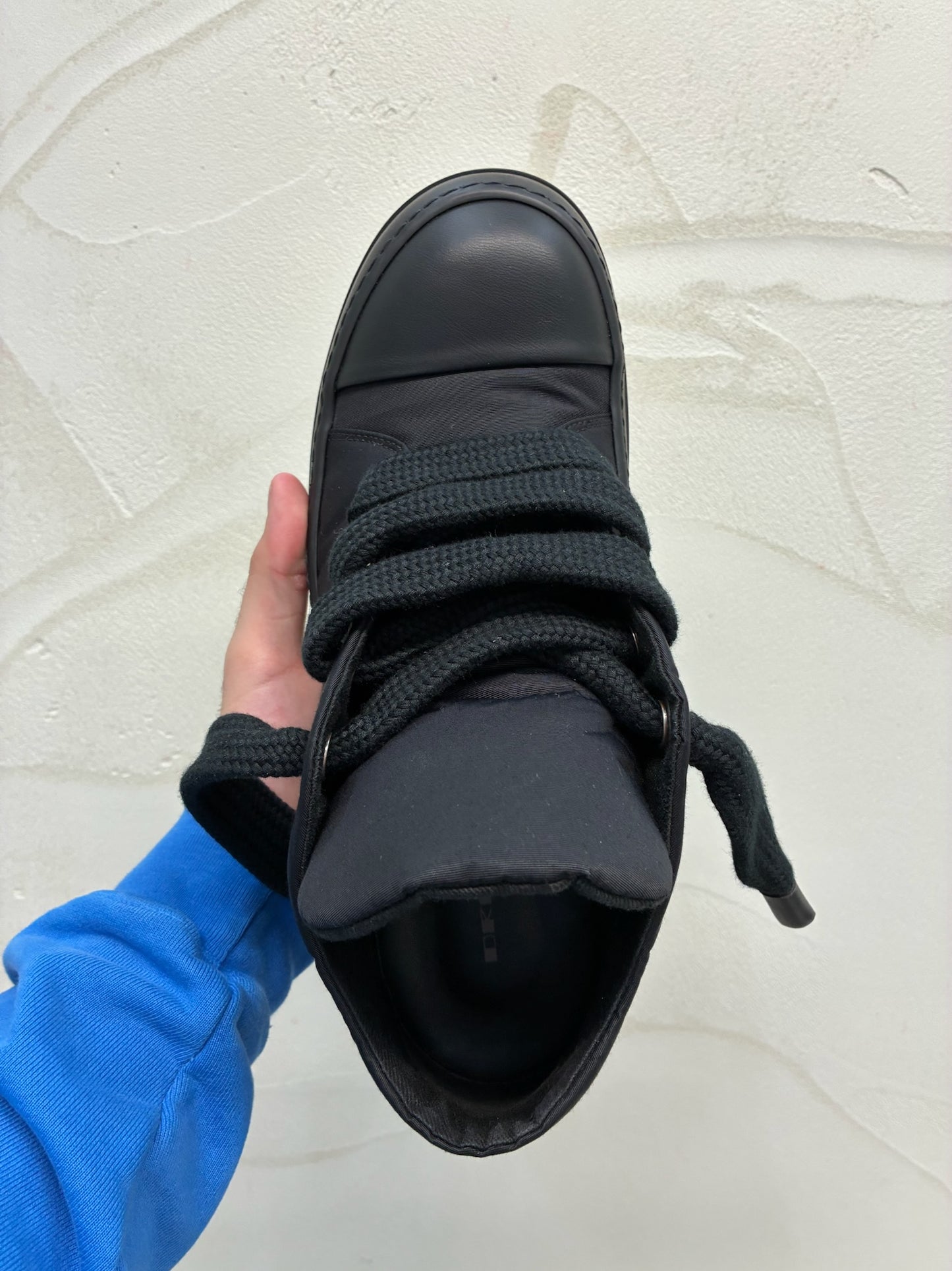 Rick Owens DRKSHDW HOLLYWOOD Jumbo Lace Puffer Low Sneaks