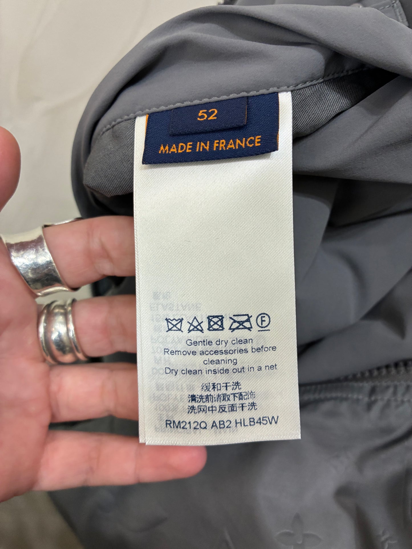 Louis Vuitton Reversible Monogram Down Blouson Jacket Gray