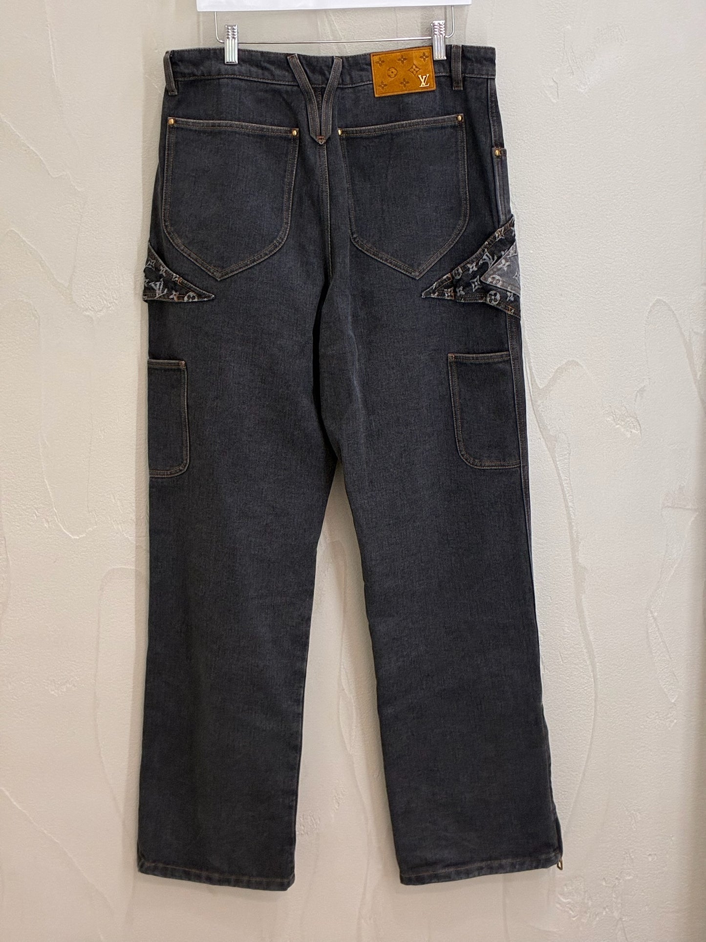 Louis Vuitton Monogram Flower Denim Pants