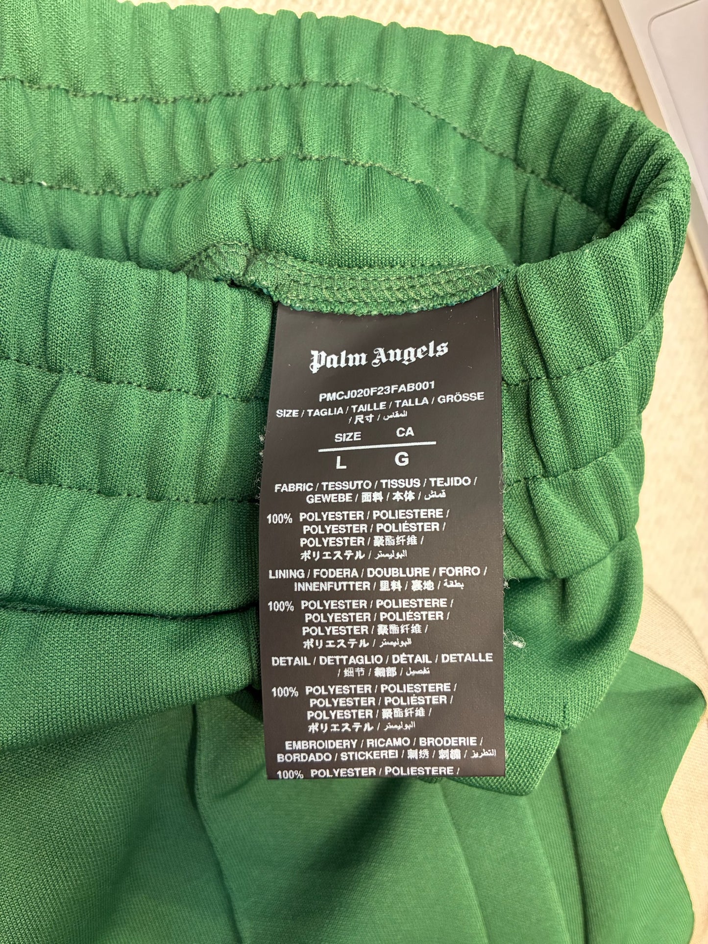 Palm Angels Track Pants Green