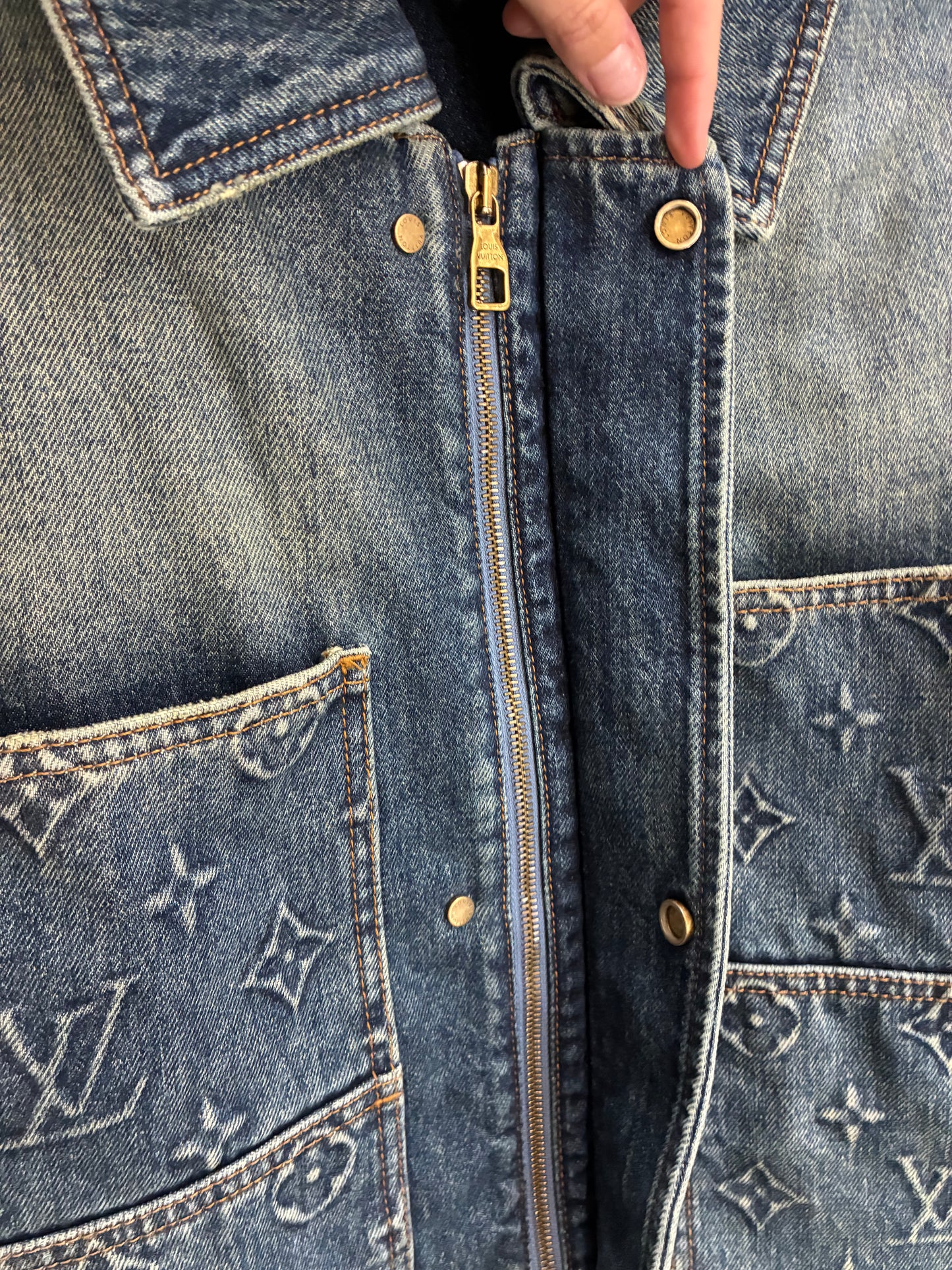 Louis Vuitton LV Monogram Denim Carpenter Jacket