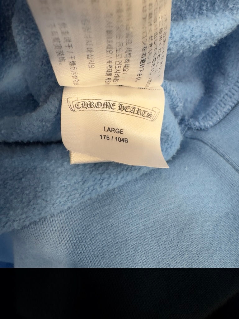 Chrome Hearts Miami Exclusive Horseshoe Hoodie 'Baby Blue'