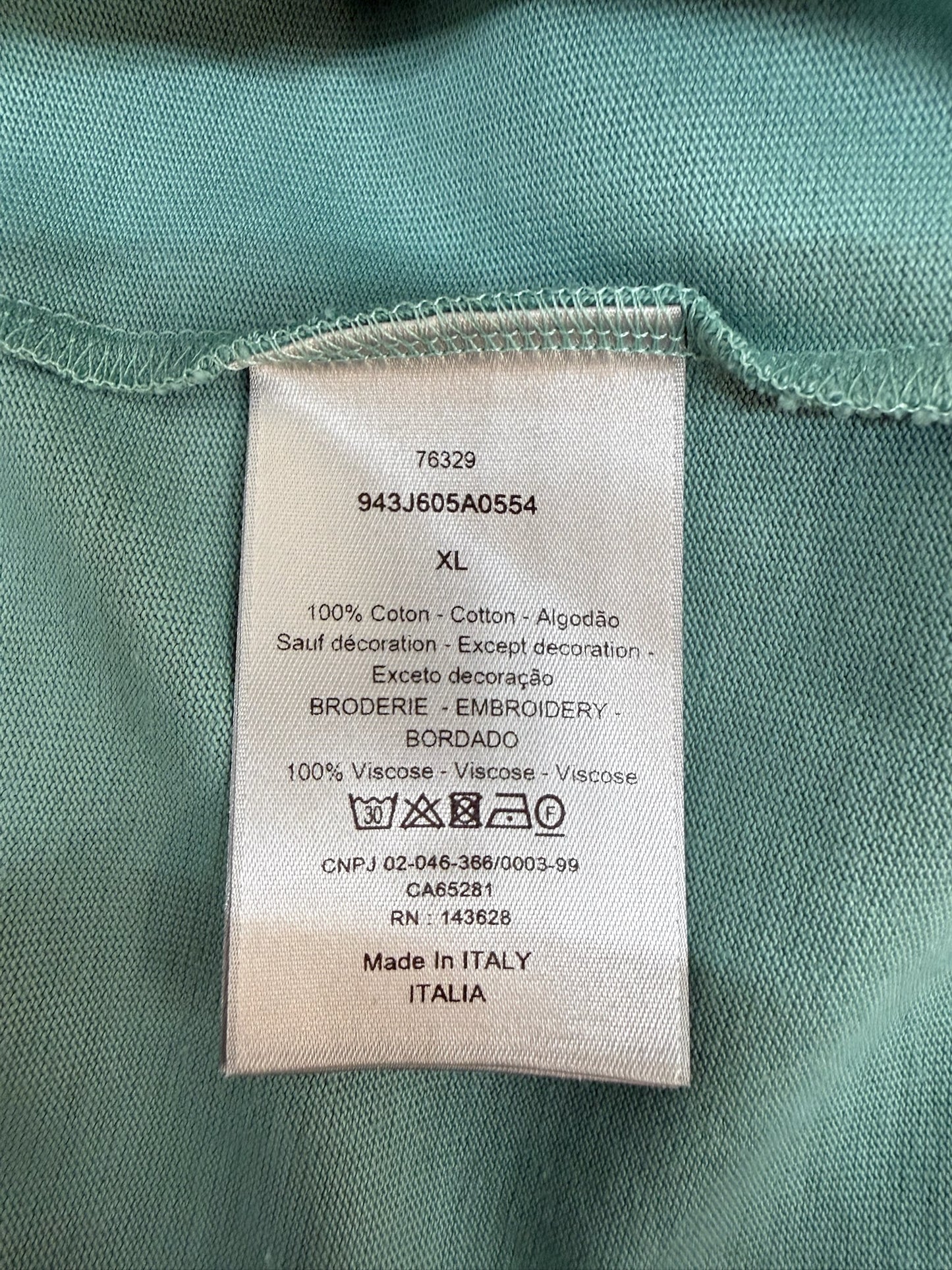 Dior CD Icon Relaxed Fit T-Shirt Sea Green