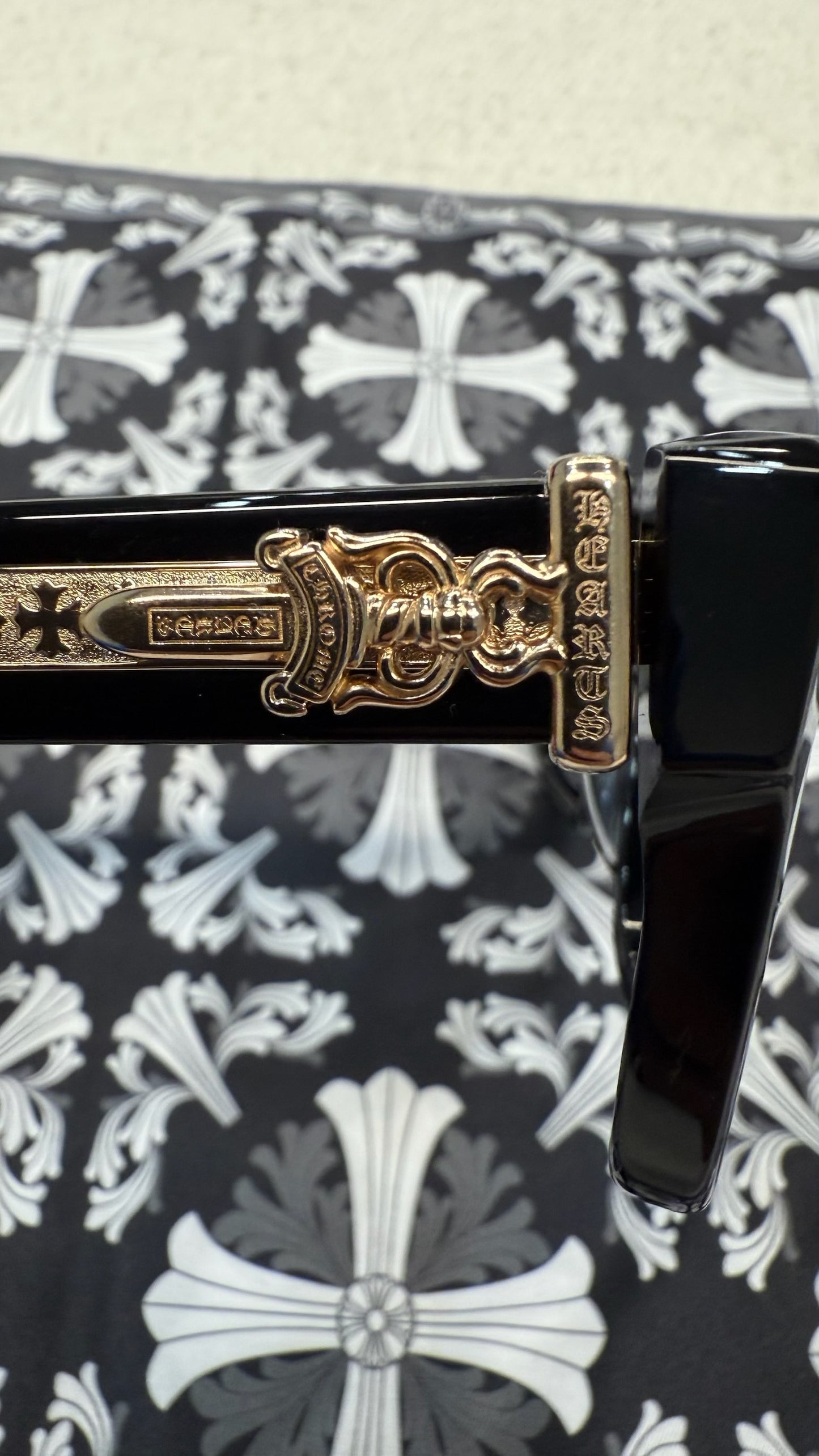 Chrome Hearts Box-Officer Glasses 'Black'