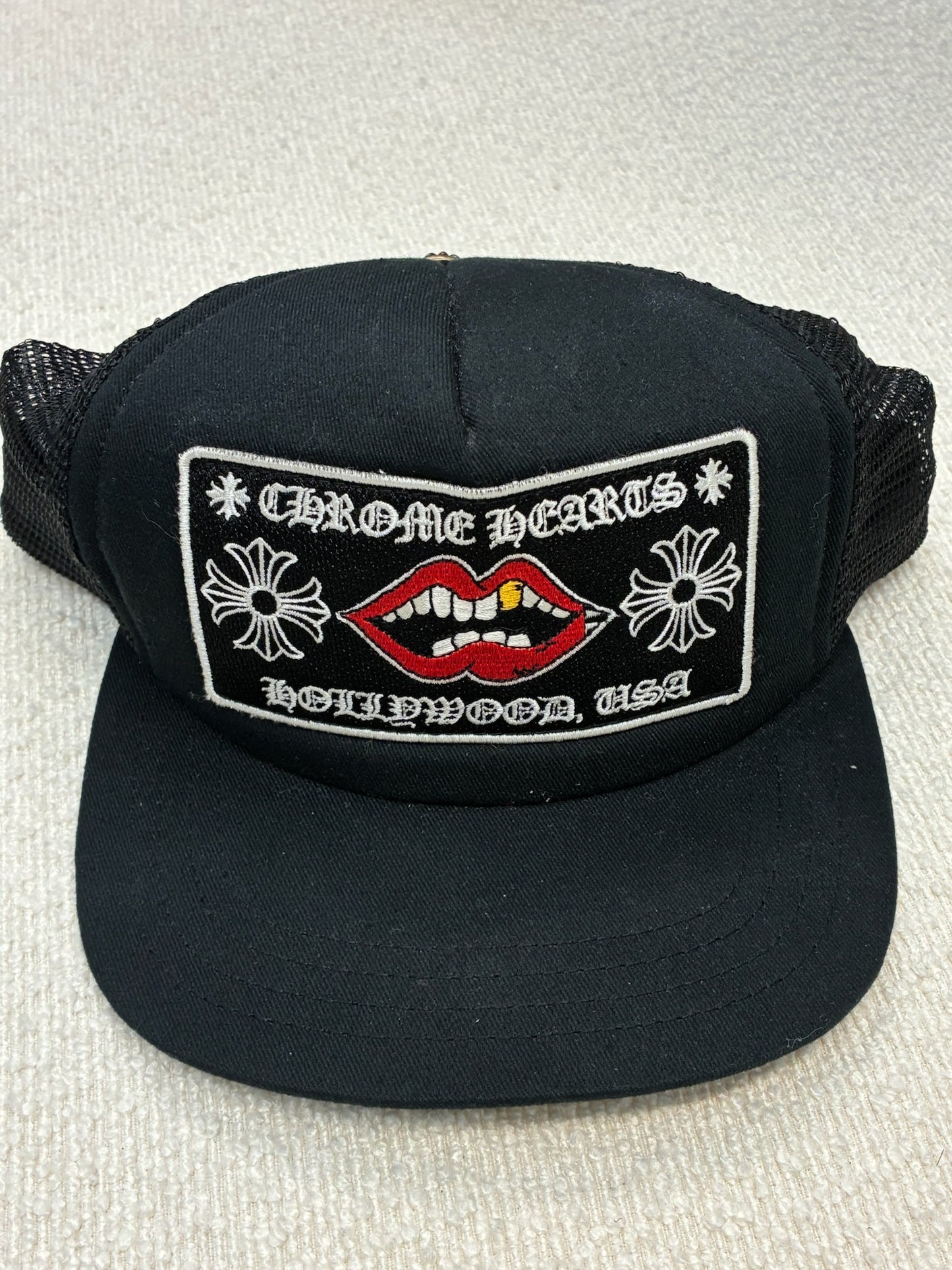 Chrome Hearts Chomper Hollywood Hat Black