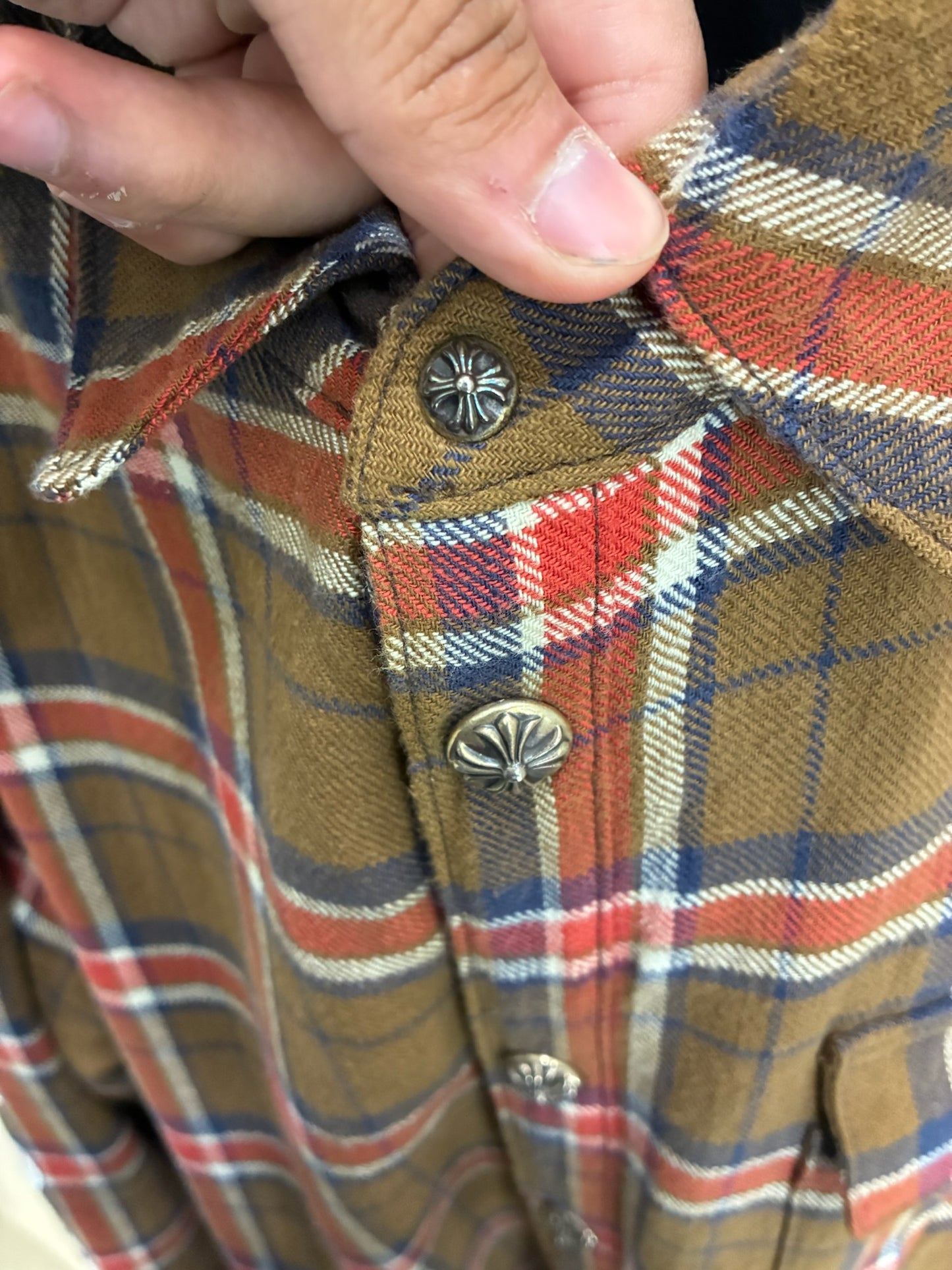 Chrome Hearts Quilted Padded Flannel
