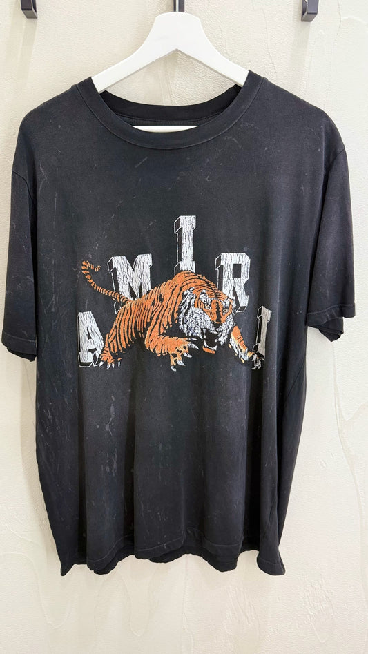 AMIRI Tiger Vintage Black T Shirt