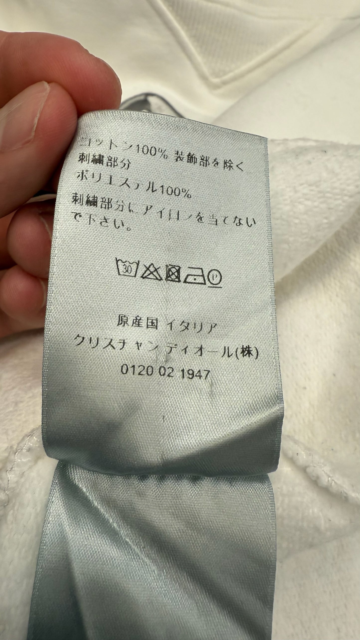 Dior Safety Pin Logo Sweatshirt