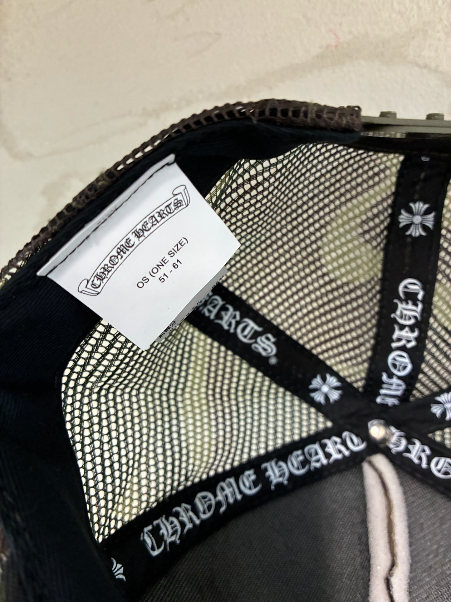 Chrome Hearts CH Hollywood Trucker Hat Camo