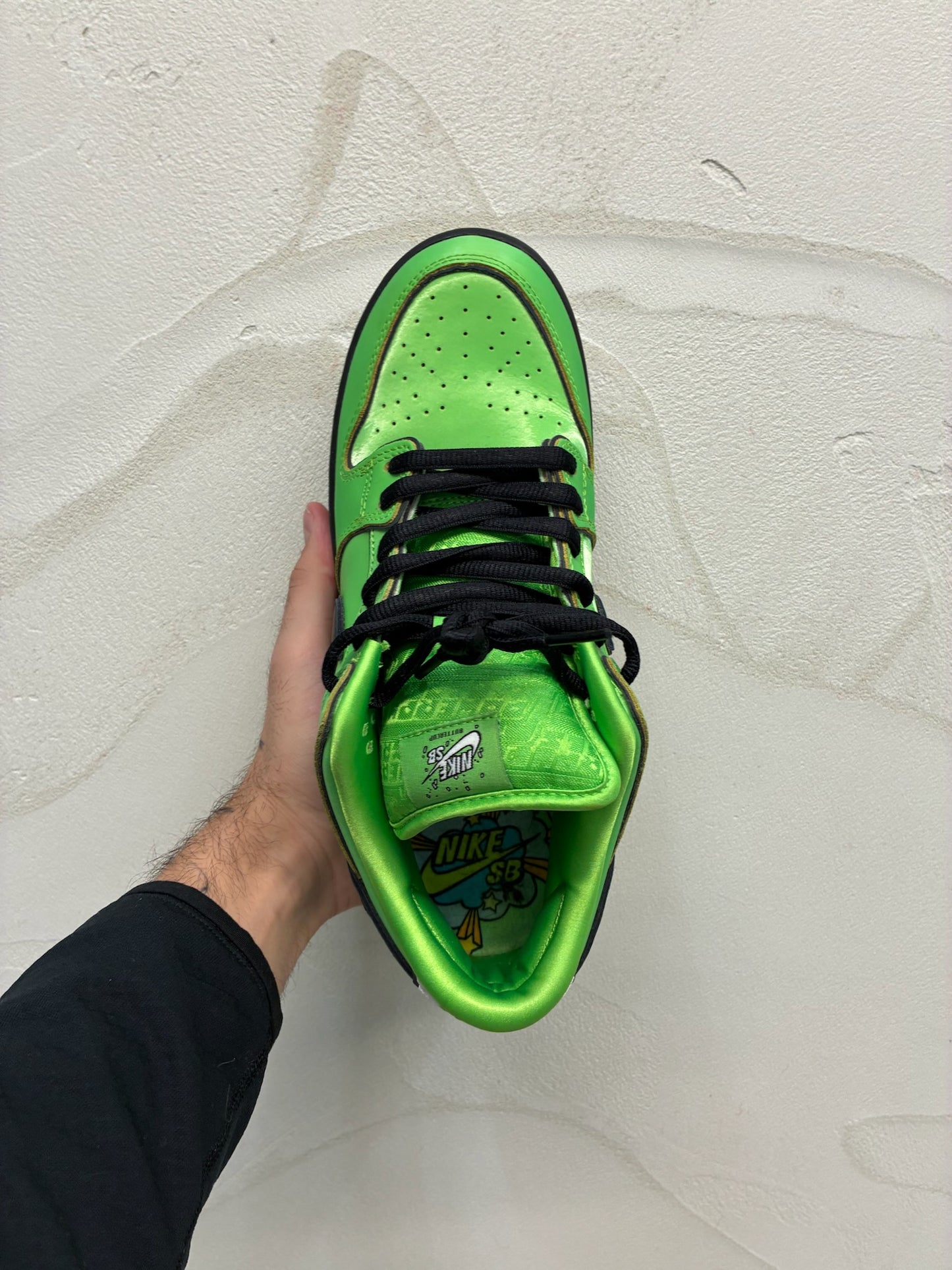 the Powerpuff Girls x Dunk Low Pro SB QS 'Buttercup'