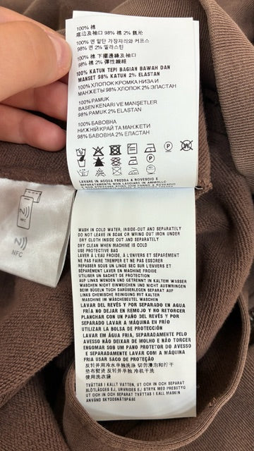 Miu Miu Garment Cacao Cotton Fleece Zip Up Hoodie