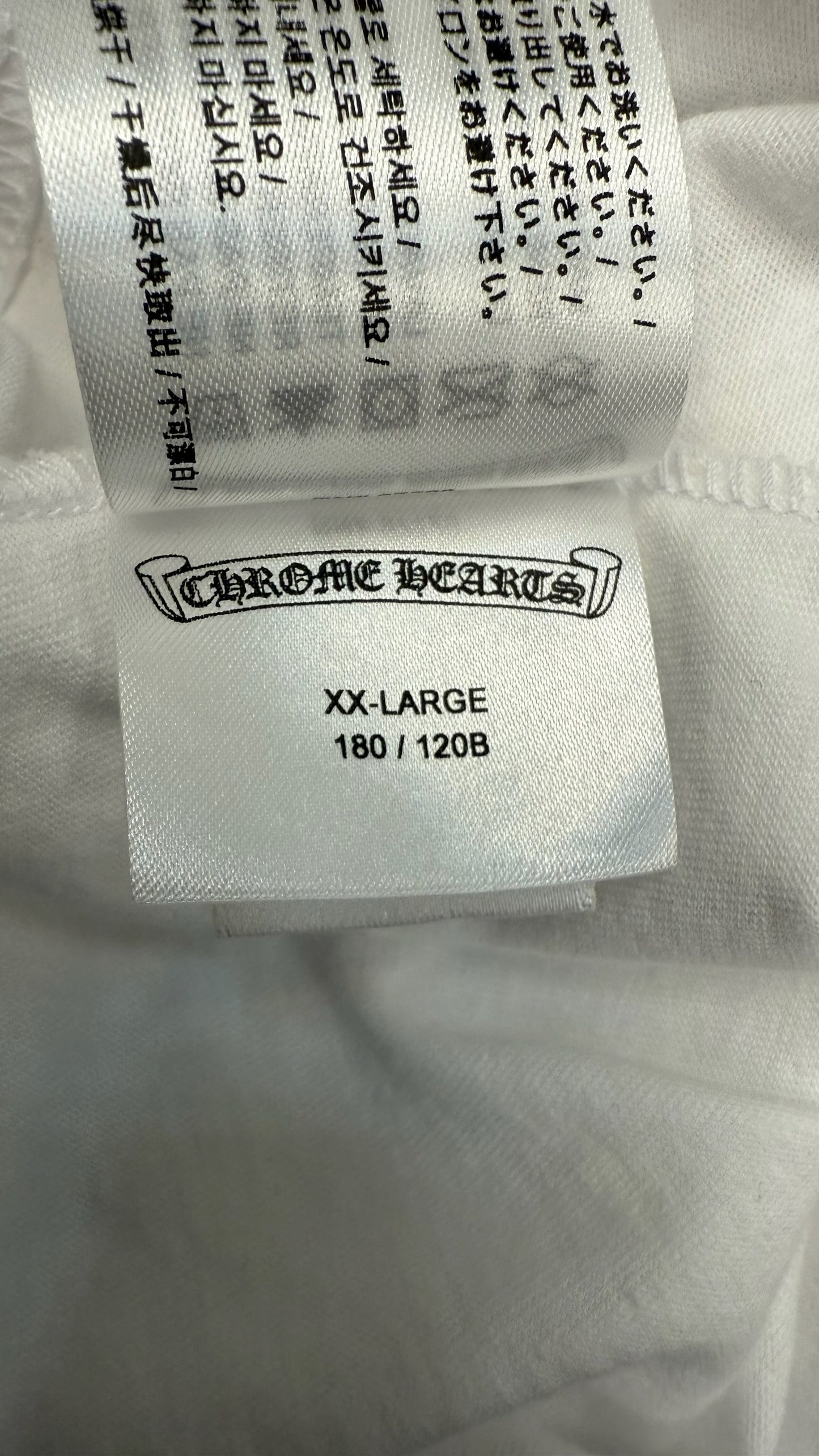 Chrome Hearts Las Vegas Horseshoe White T-Shirt