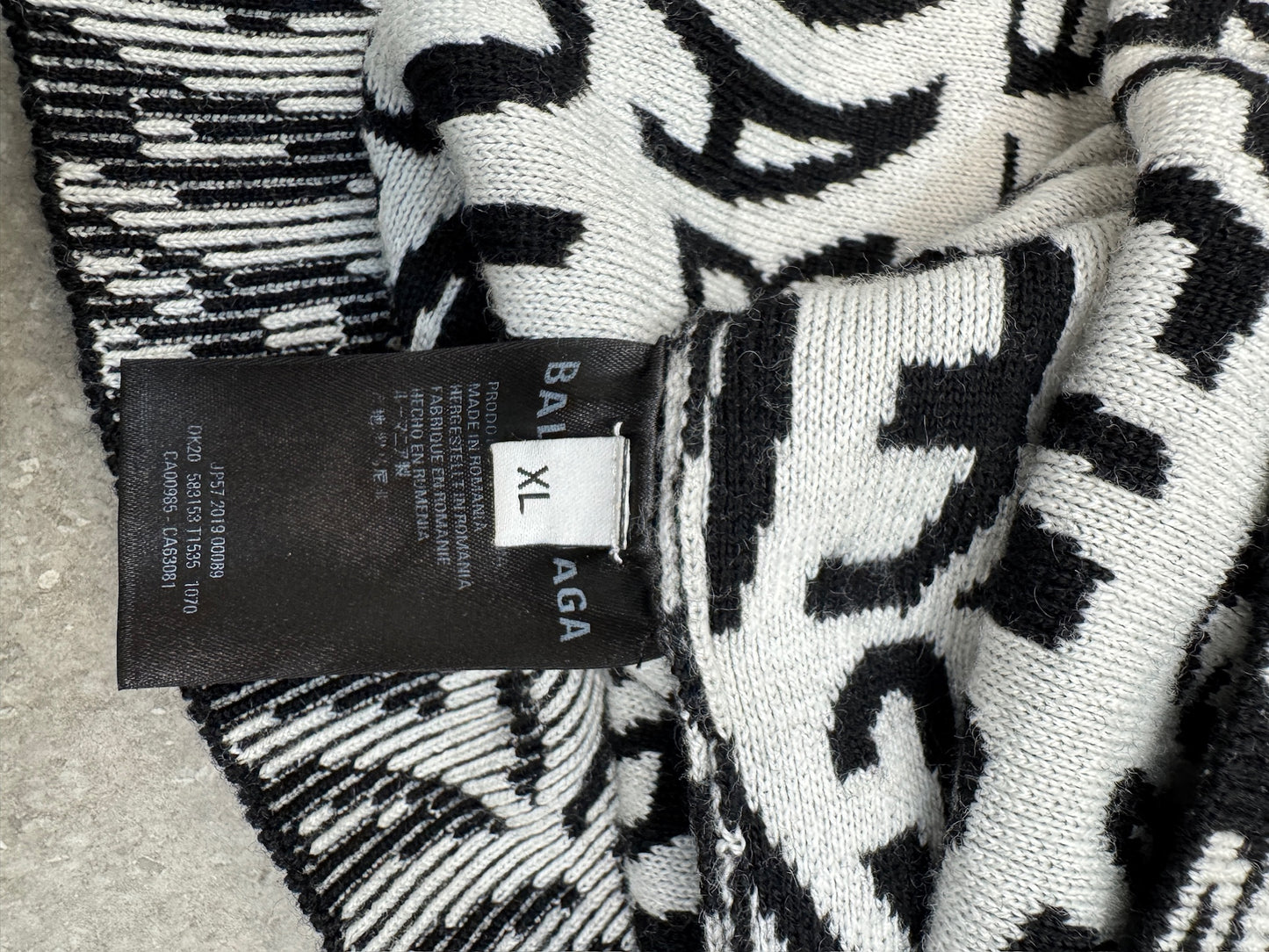 Balenciaga Wavy Logo Sweater
