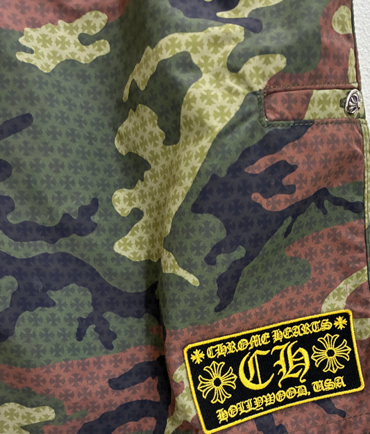 Chrome Hearts Camouflage Board Shorts
