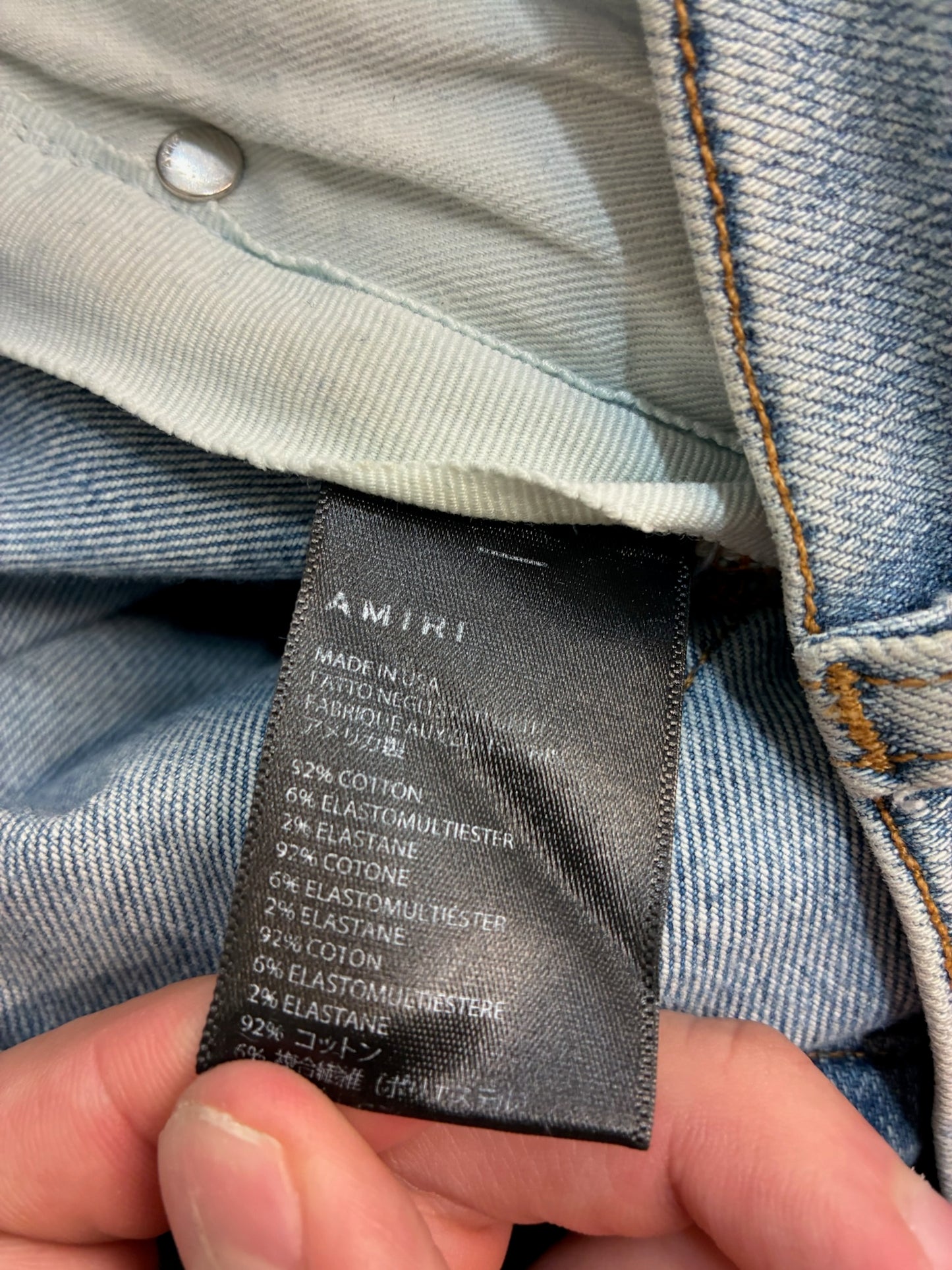 Amiri Paisley Skinny Jeans