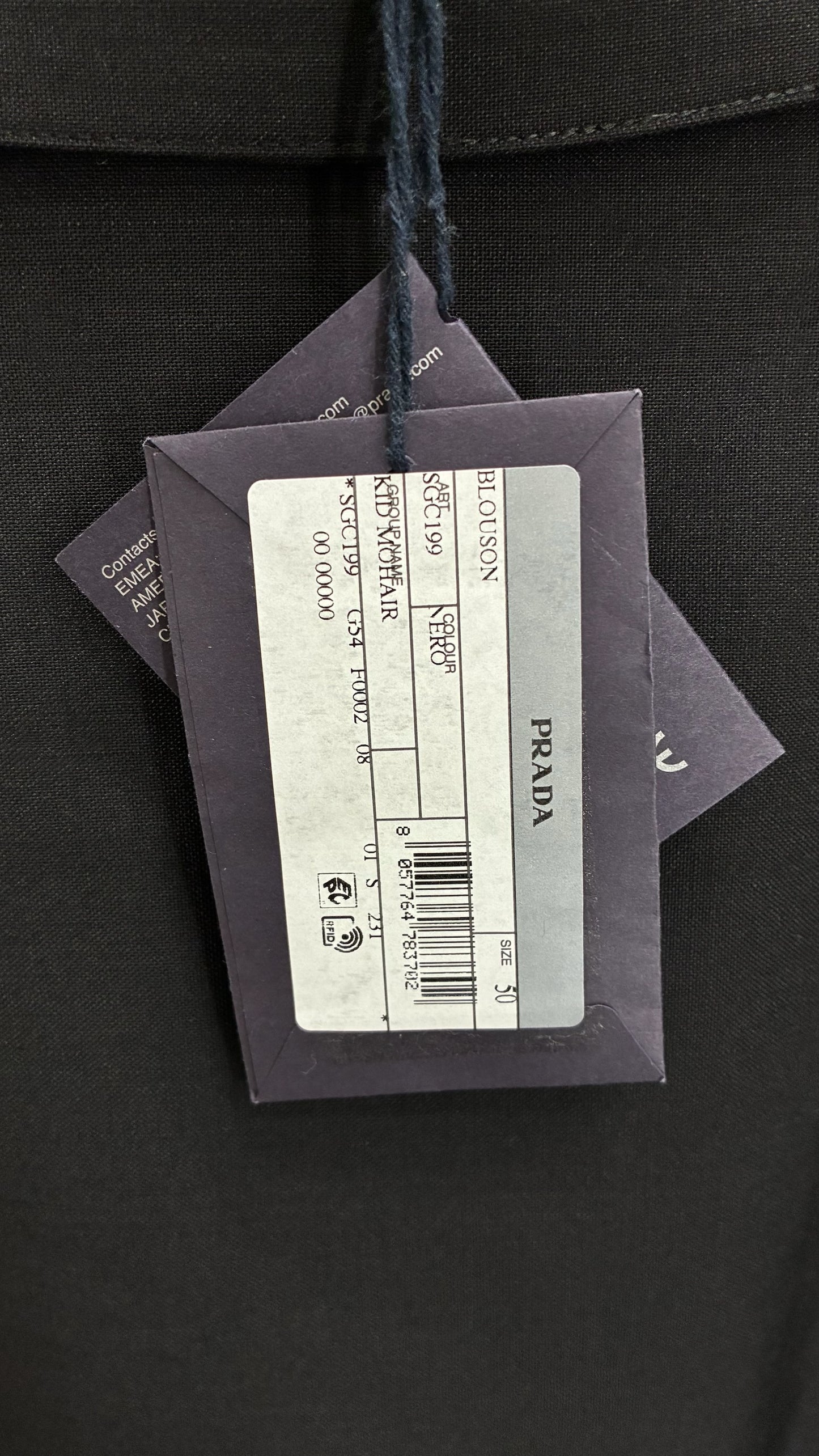 Prada Mohair Black Jacket