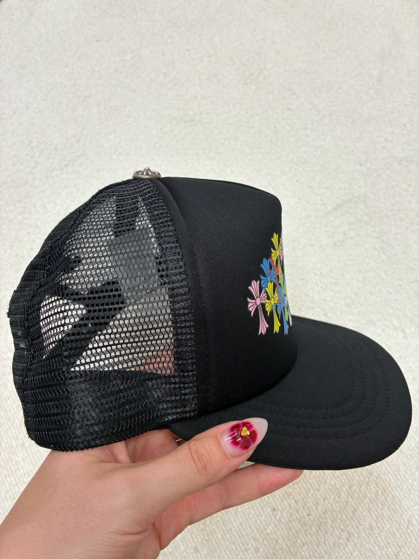 Chrome Hearts Multicolor Cross Hat Black