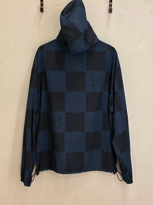 Louis Vuitton Blue Plaid Trooper Jacket