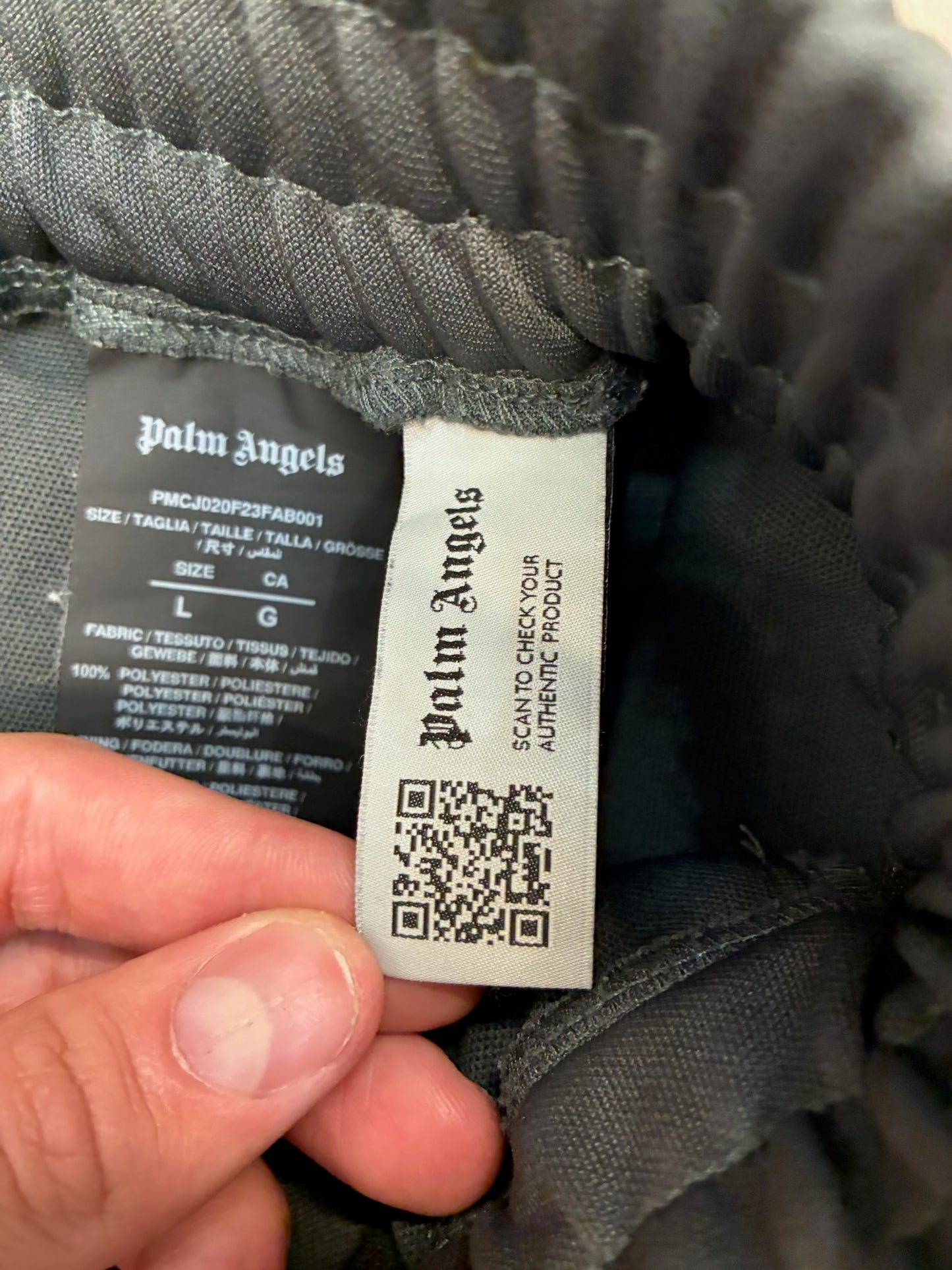 Palm Angels Track Pants Dark Grey