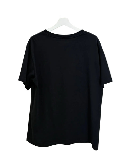 T-shirt noir à logo Céline Hedi Slimane