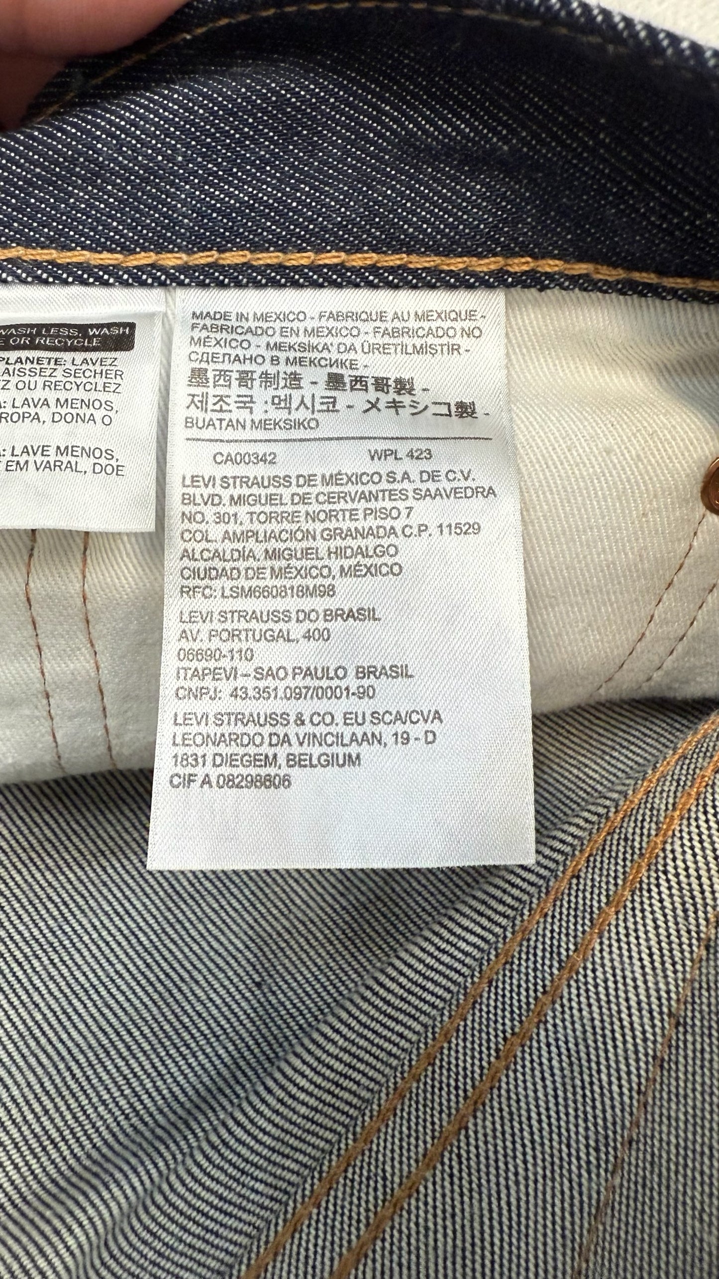 Denim Tears x Levi's Cotton Wreath Print Selvedge Jeans