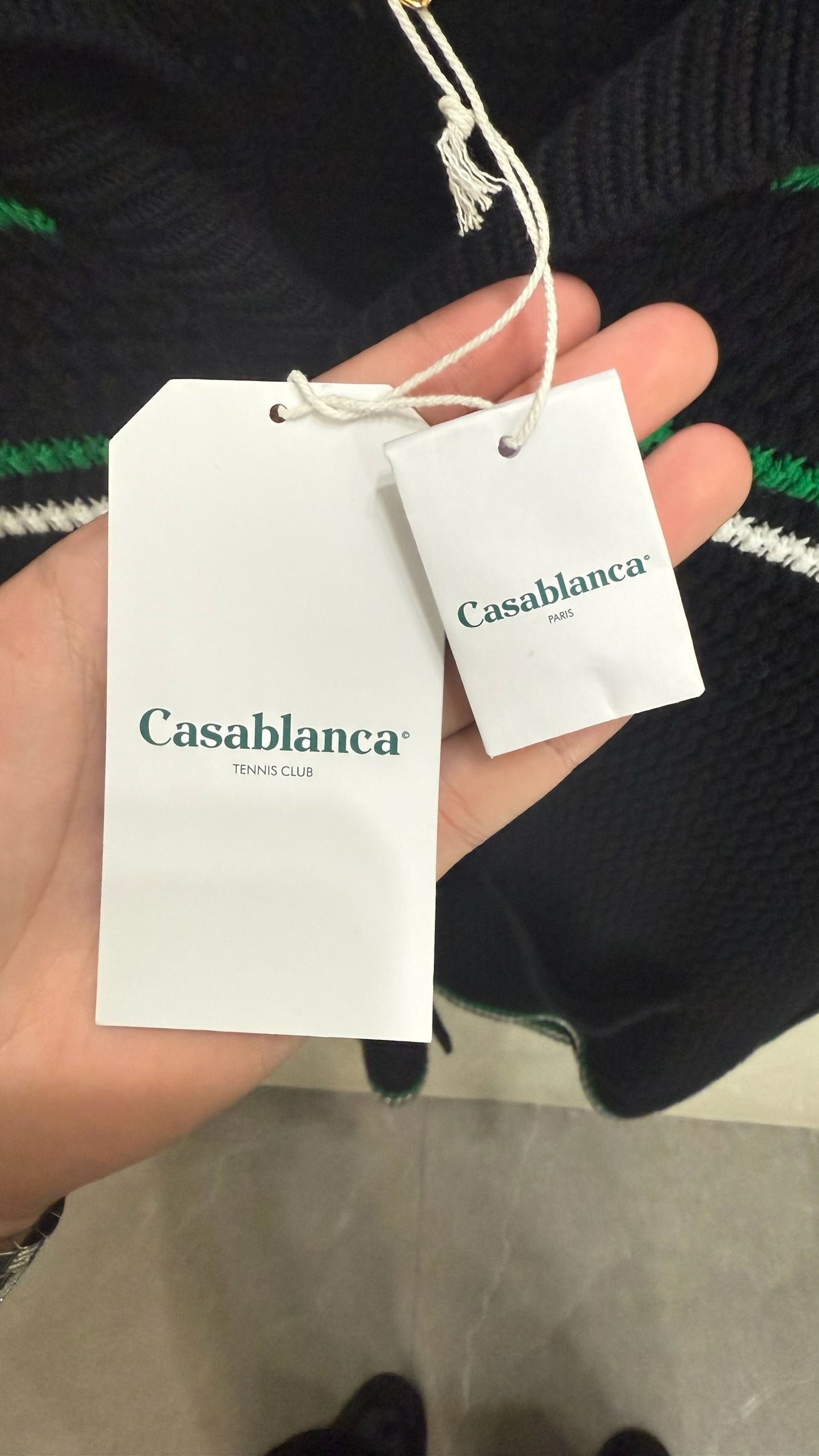 Casablanca Crochet Tennis Shirt