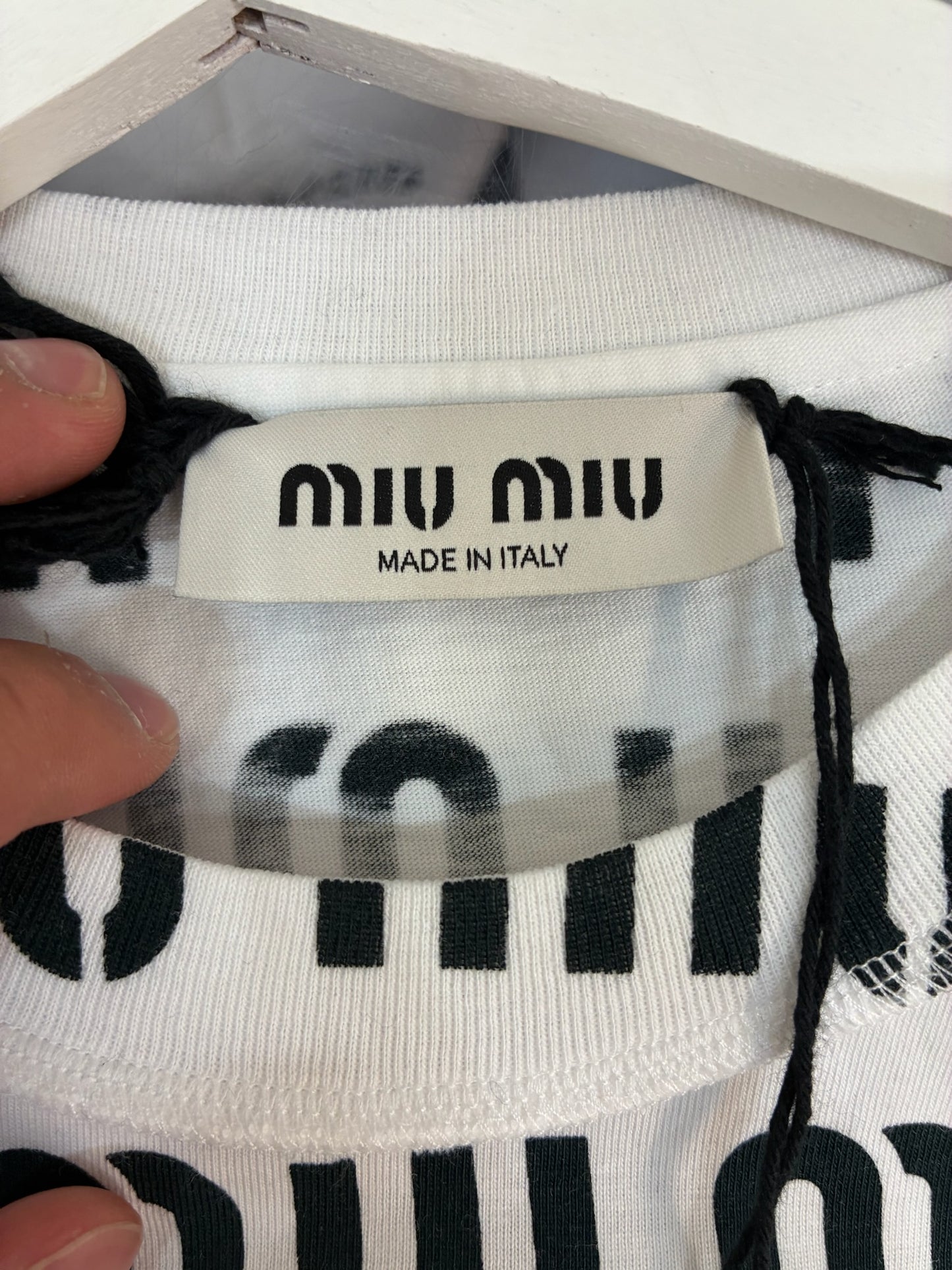 Miu Miu Print Cotton T-Shirt